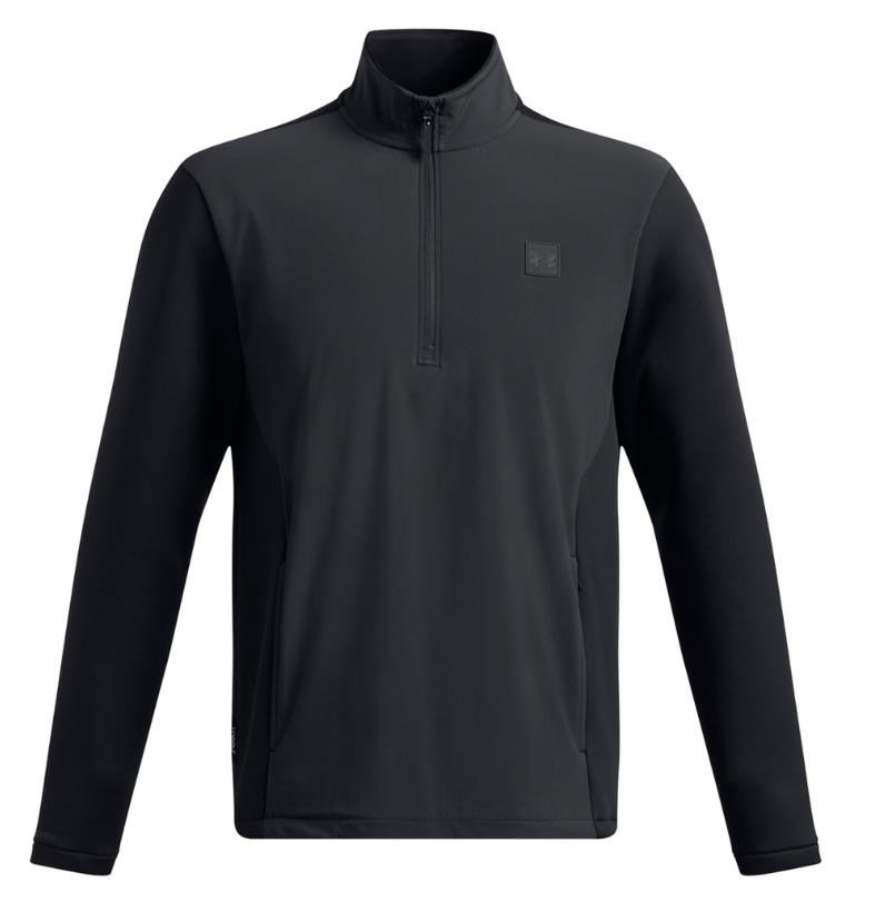 Under Armour Drive Pro Storm Hybrid 1/2-Zip men's sweatshirt, anthracite/black/metallic silver