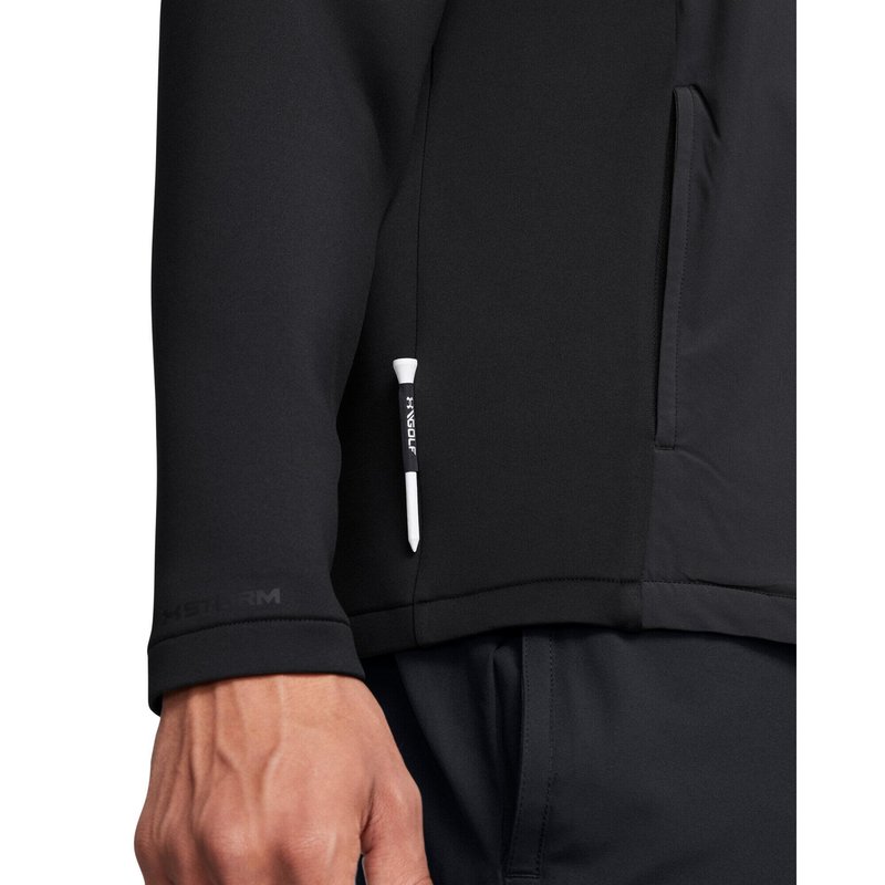 Under Armour Drive Pro Storm Hybrid 1/2-Zip men's sweatshirt, anthracite/black/metallic silver
