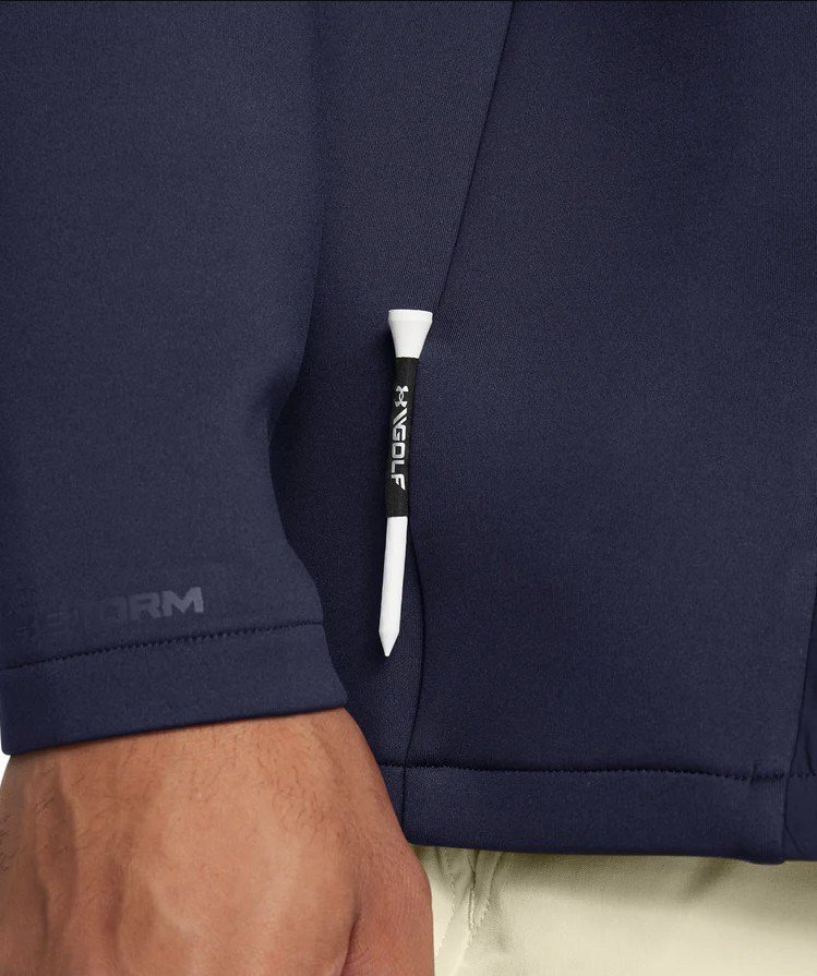 Under Armour Drive Pro Storm Hybrid 1/2-Zip men's sweatshirt, midnight navy