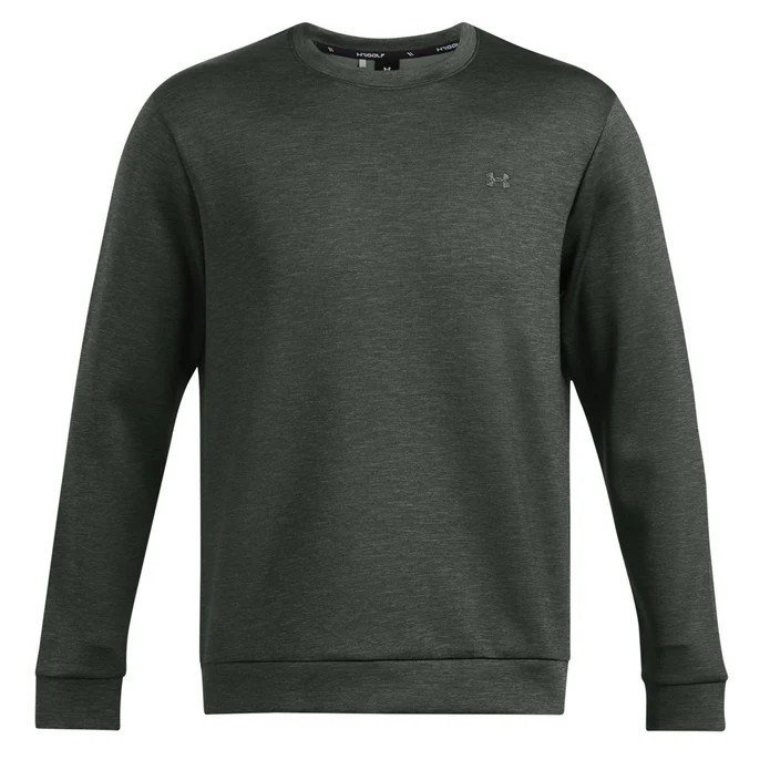 Under Armour Drive Midlayer Crew men's sweatshirt, forest green