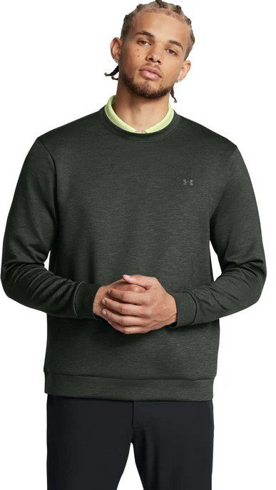 Under Armour Drive Midlayer Crew men's sweatshirt, forest green