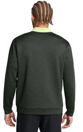 Under Armour Drive Midlayer Crew men's sweatshirt, forest green