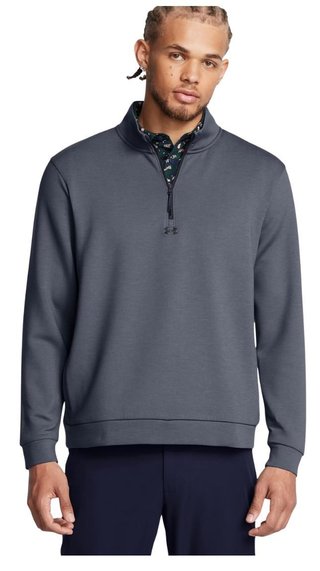 Under Armour Drive men's pullover, downpour gray/gravel/black