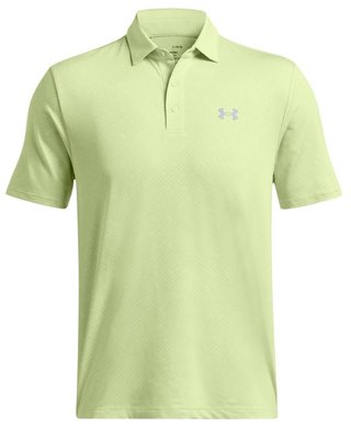 Under Armour Playoff 3.0 Check Jaquard men's polo, retro green/white/forest green