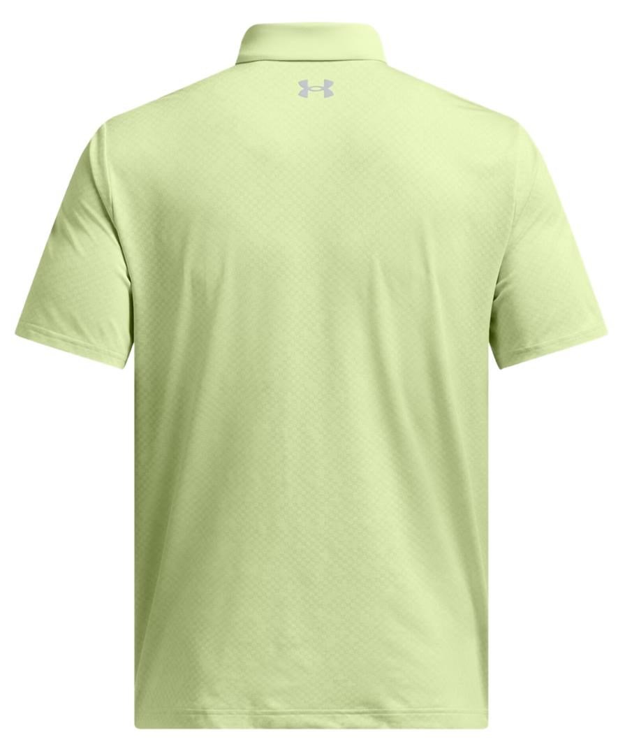 Under Armour Playoff 3.0 Check Jaquard men's polo, retro green/white/forest green