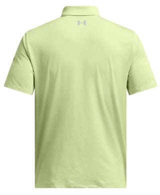 Under Armour Playoff 3.0 Check Jaquard men's polo, retro green/white/forest green