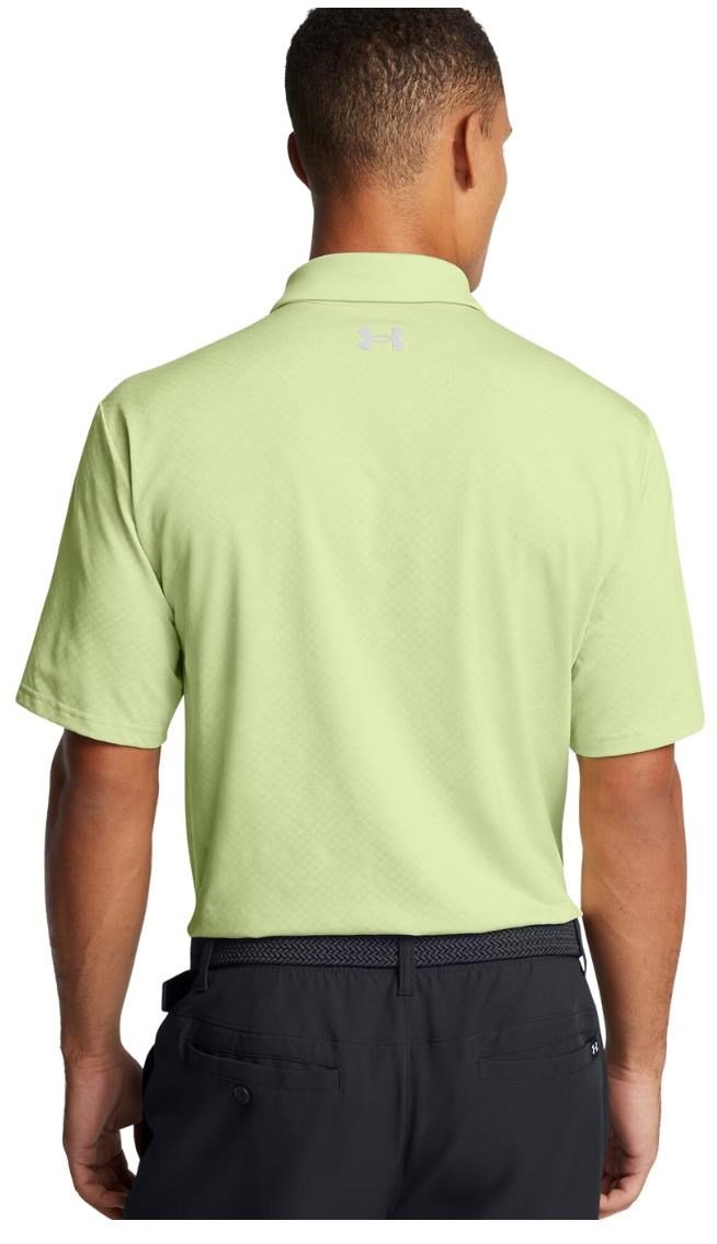 Under Armour Playoff 3.0 Check Jaquard men's polo, retro green/white/forest green