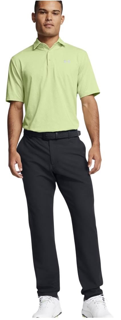 Under Armour Playoff 3.0 Check Jaquard men's polo, retro green/white/forest green