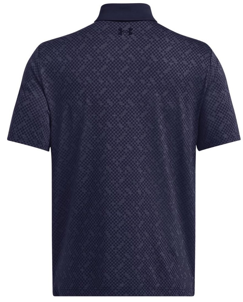 Under Armour Playoff 3.0 Check Jacquard men's polo, midnight navy