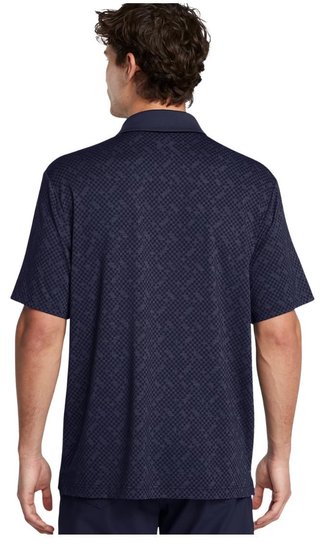 Under Armour Playoff 3.0 Check Jacquard men's polo, midnight navy