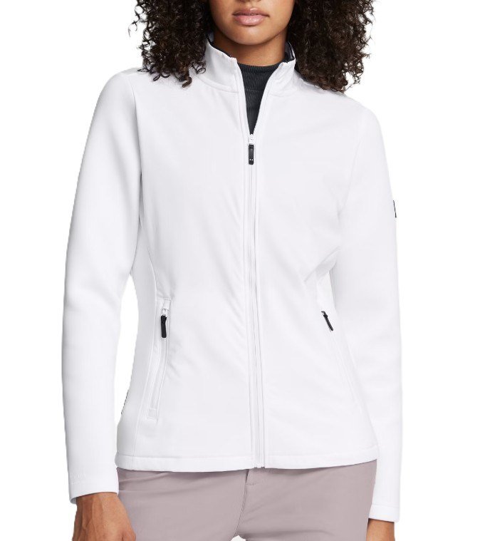 Under Armour Drive Pro Storm Hybrid full zip women's jacket, white
