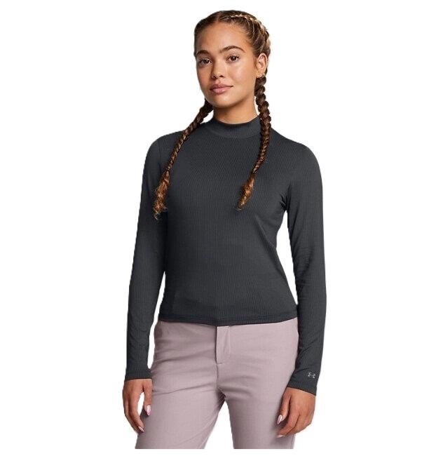 Under Armour Drive Long Sleeve Mock women's t-shirt, black