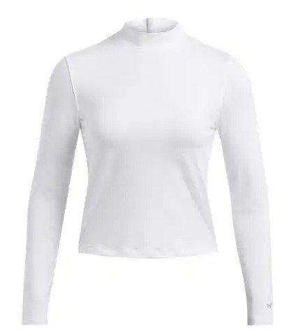Under Armour Drive Long Sleeve Mock women's t-shirt, white