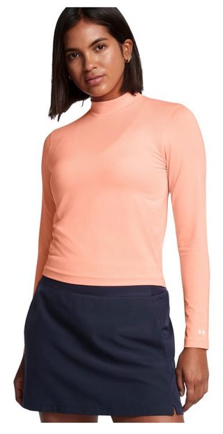 Under Armour Drive Long Sleeve Mock women's t-shirt, flare orange