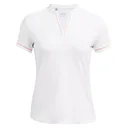 Under Armour Playoff 3.0 Novelty women's polo, white/flarer orange