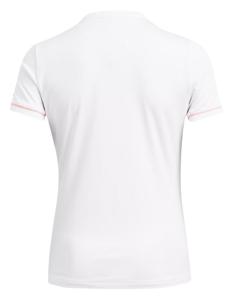 Under Armour Playoff 3.0 Novelty women's polo, white/flarer orange