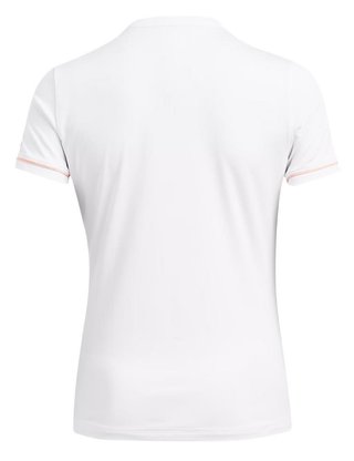 Under Armour Playoff 3.0 Novelty women's polo, white/flarer orange