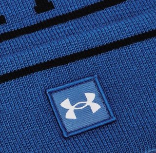 Under Armour Halftime Pom Beanie unisex winter hat, blue