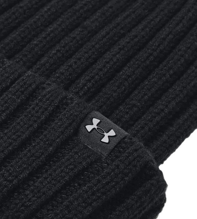 Under Armour Halftime Pom Beanie women's winter hat, black