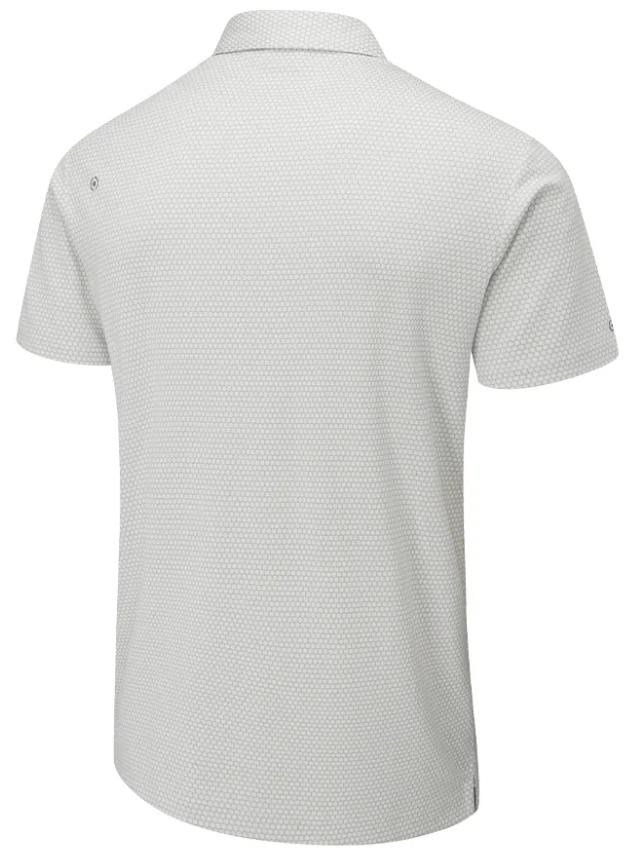 PING Halcyon Honeycomb men's polo, silver multi