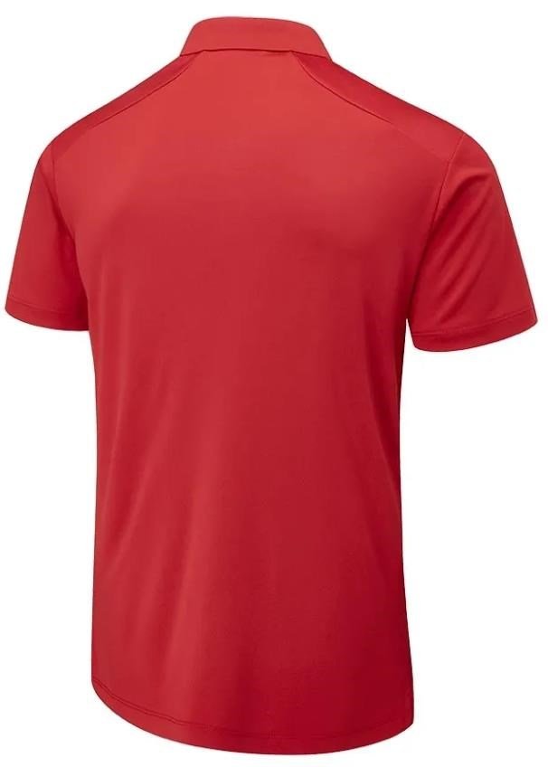 PING Lindum mens polo, rich red
