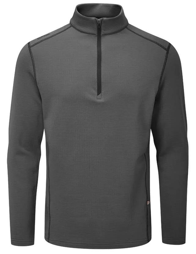 PING Edwin Half Zip men's sweatshirt, asphalt