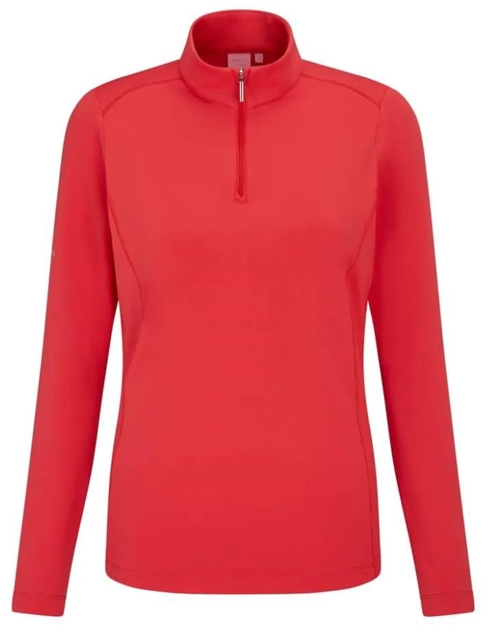 PING Aveline Half Zip women's sweater, cayenne