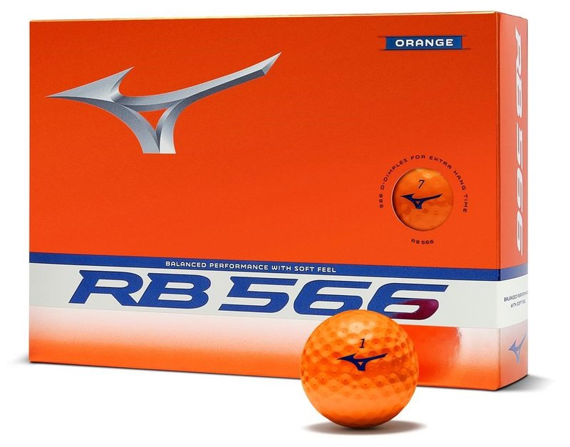 Mizuno RB 566 golf balls, orange