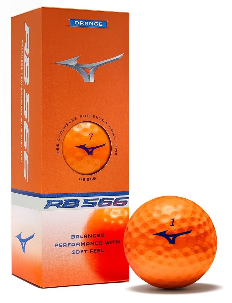 Mizuno RB 566 golf balls, orange