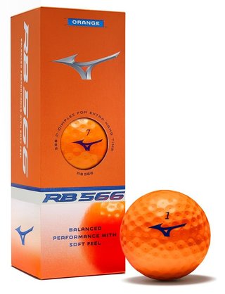 Mizuno RB 566 golf balls, orange