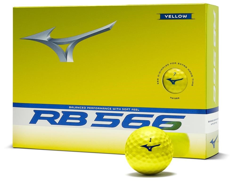 Mizuno RB 566 golf balls, yellow