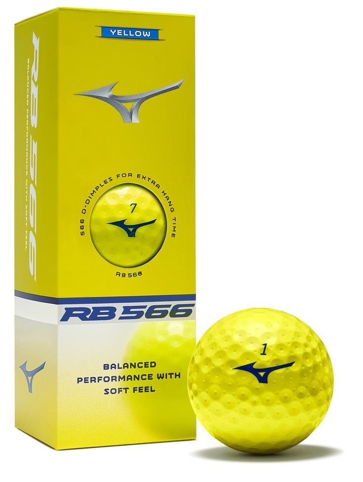 Mizuno RB 566 golf balls, yellow