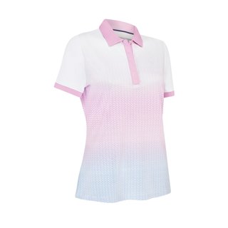 Callaway Chev Gradient Short Sleeve women's polo, brilliant white