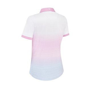 Callaway Chev Gradient Short Sleeve women's polo, brilliant white