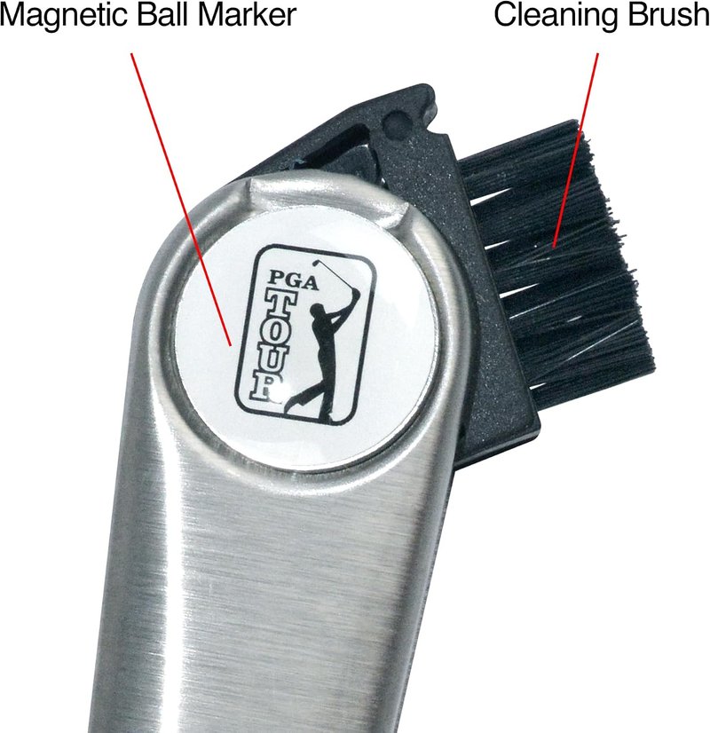 PGA Tour Multi-Tool Outil Polyvalent divot tool, silver