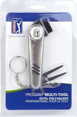 PGA Tour Multi-Tool Outil Polyvalent divot tool, silver