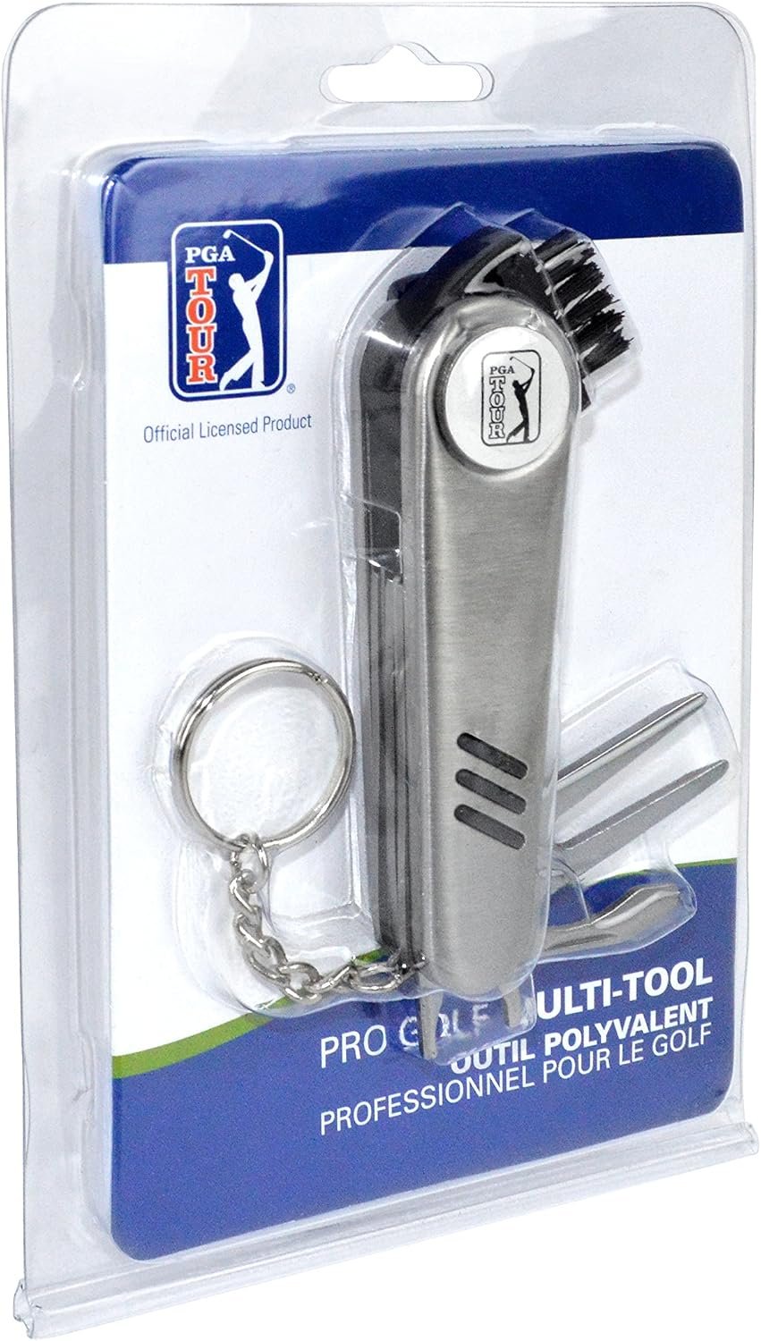 PGA Tour Multi-Tool Outil Polyvalent divot tool, silver