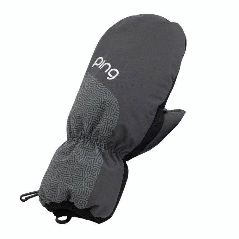 PING Golf Ping Cart Mittens 241 ladies winter gloves, black