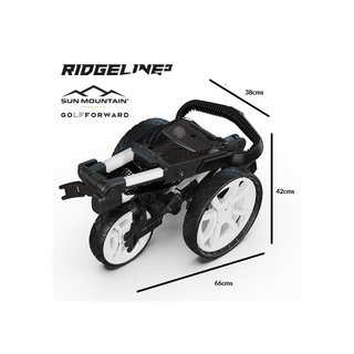Sun Mountain Ridgeline 3 manual golf trolley, black