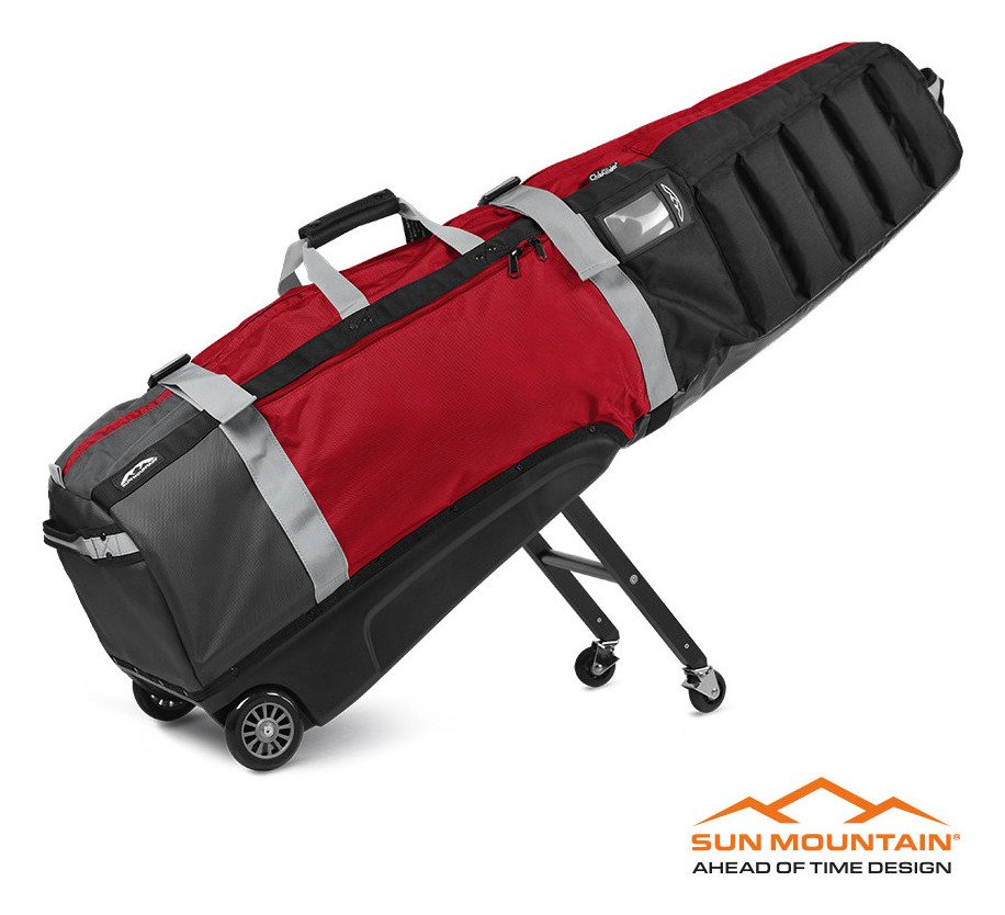 Sun Mountain Club Glider Meridian travel cover, black/steel/red