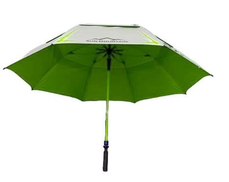 Sun Mountain H2NO Chrome UV 68" Umbrella, Lime