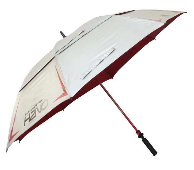 Sun Mountain H2NO Chrome UV 68" Umbrella, red