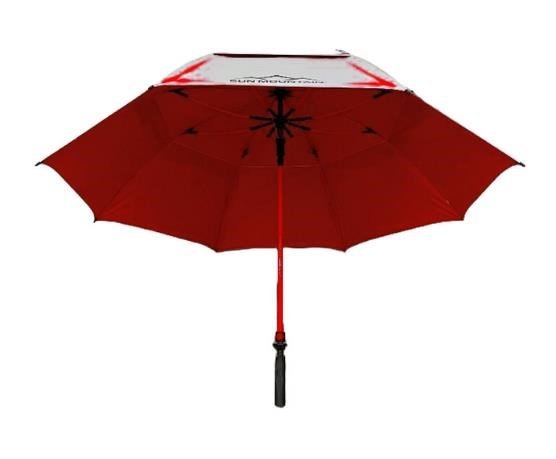 Sun Mountain H2NO Chrome UV 68" Umbrella, red
