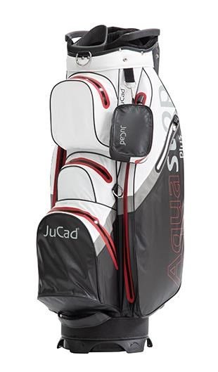 JuCad Aquastop Plus Facelift cart bag, black/white/red