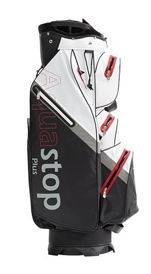 JuCad Aquastop Plus Facelift cart bag, black/white/red