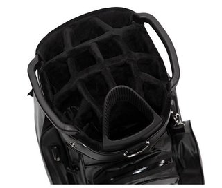 JuCad Aquastop Plus Facelift cart bag, black/white/red