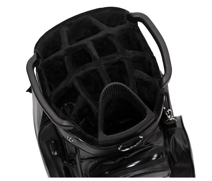 JuCad Aquastop Plus Facelift cart bag, black/white/red