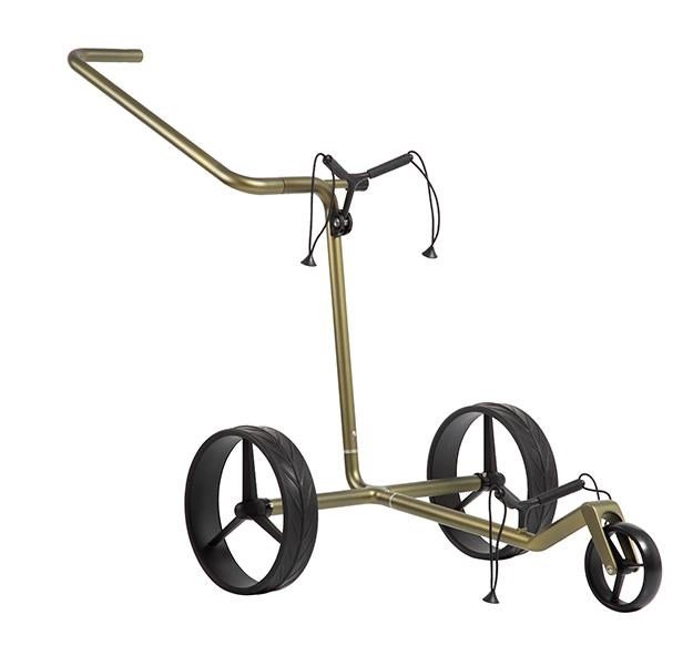 JuCad Carbon Verde Black manual trolley, special edition + carry bag JTT, carbon