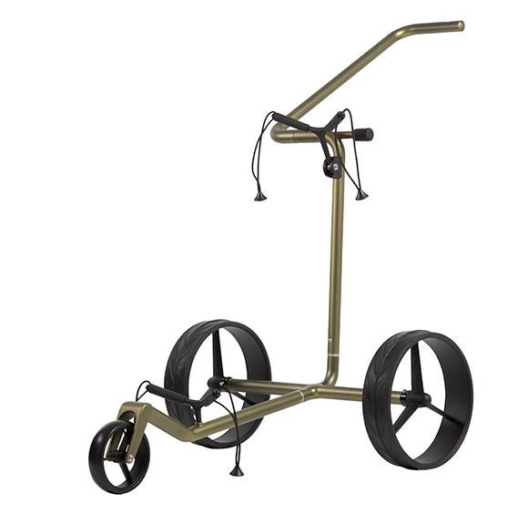 JuCad Carbon Verde Black manual trolley, special edition + carry bag JTT, carbon
