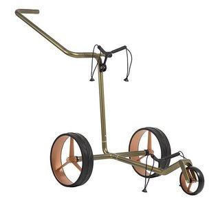JuCad Carbon Verde Rosé manual trolley, special edition + carry bag JTT